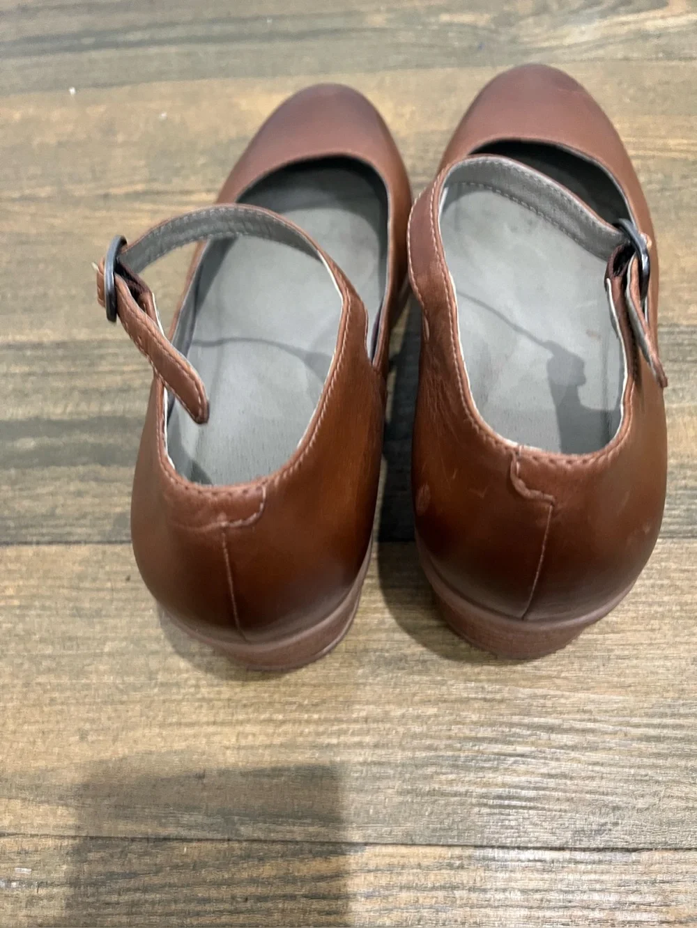 Dansko Brown Leather Deena Mary Jane Shoes Sz. 41